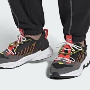 adidas Original Ozweego ZIP Black Solar Red Yellow